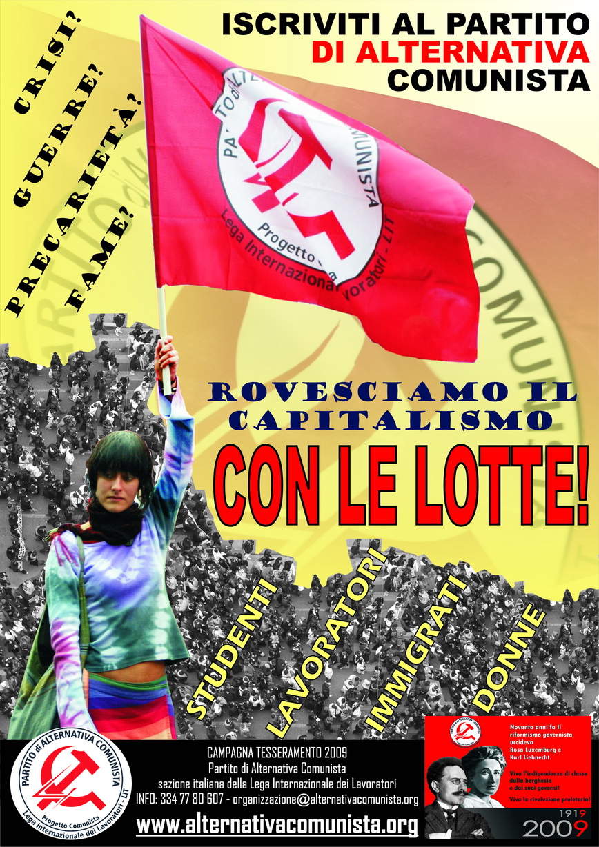 manifesto tessera 2009